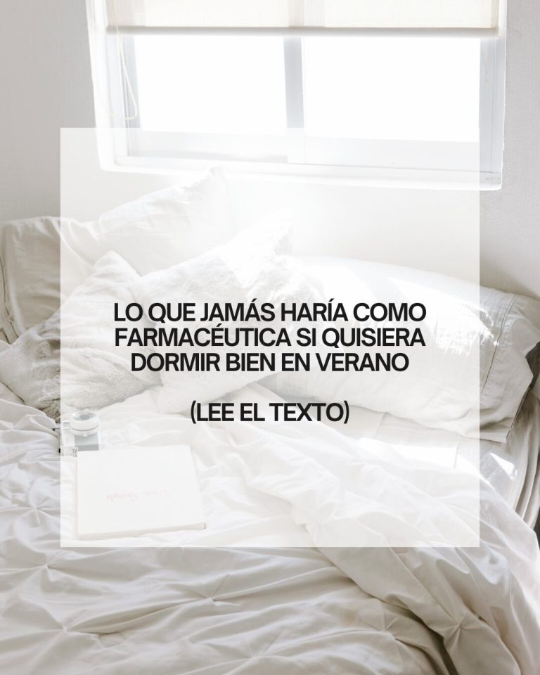 Cómo dormir mejor cuando hace calor
